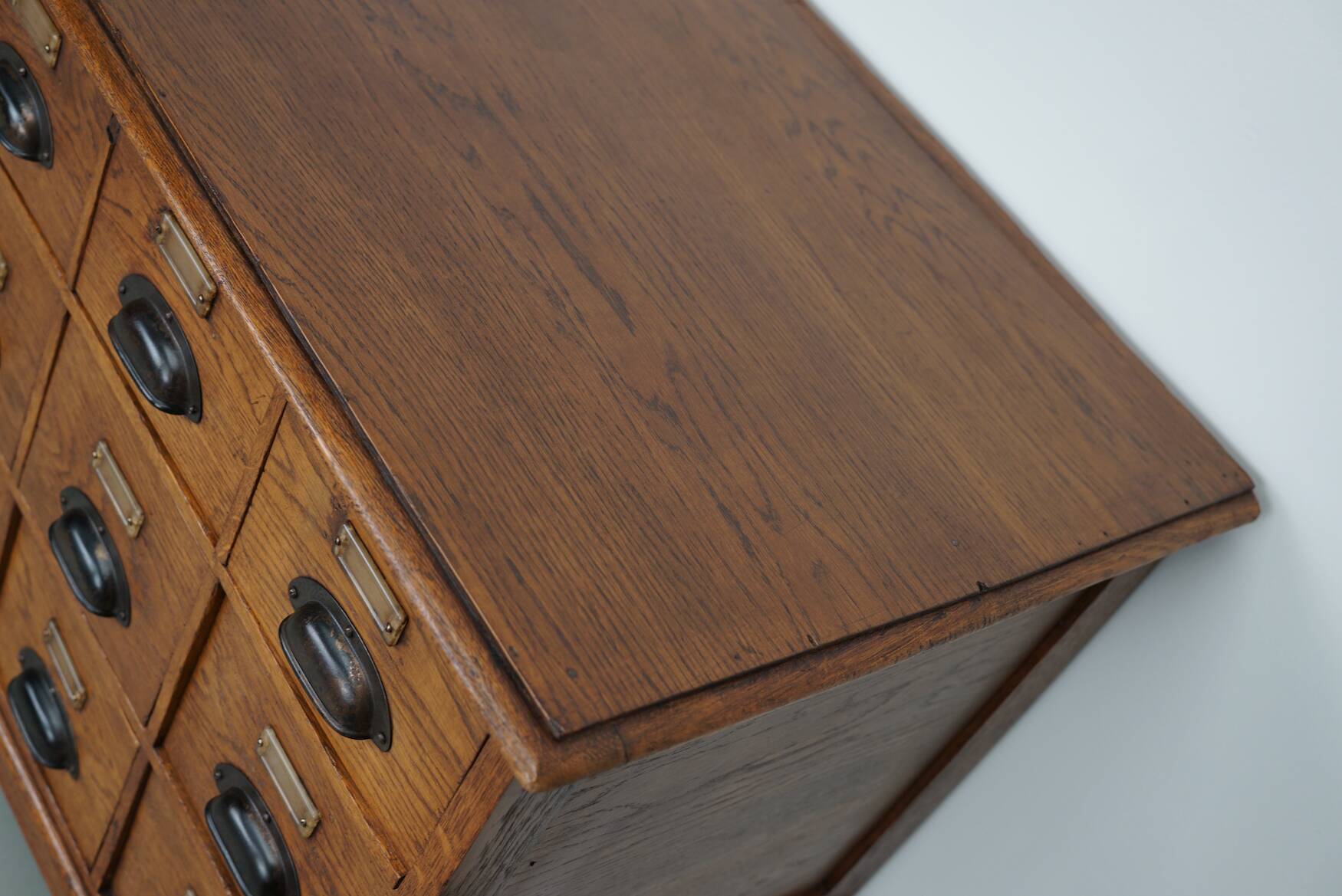 Dutch Oak Apothecary / Filing Cabinet, 1930s
