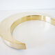 Moon or letter of sign "C" in vintage brass