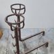 Pair of old 19th century wrought iron fireplace andirons