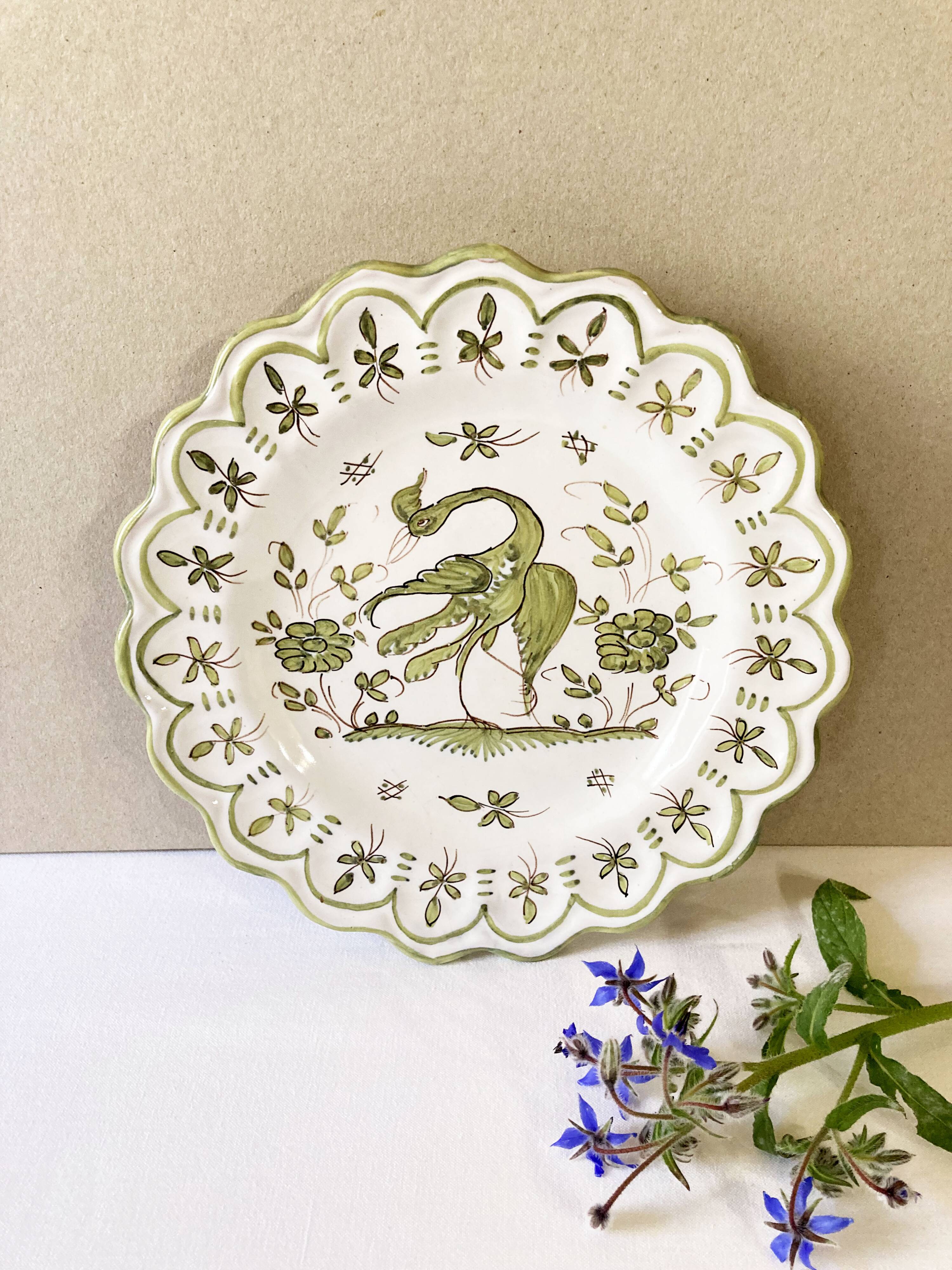 Decorative plate, Martres-Tolosane earthenware
