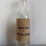 Bottle or old bottle in vintage glass apothecary pharmacy curiosity