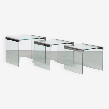 1970s Nesting tables by Gallotti & Radice, Italy