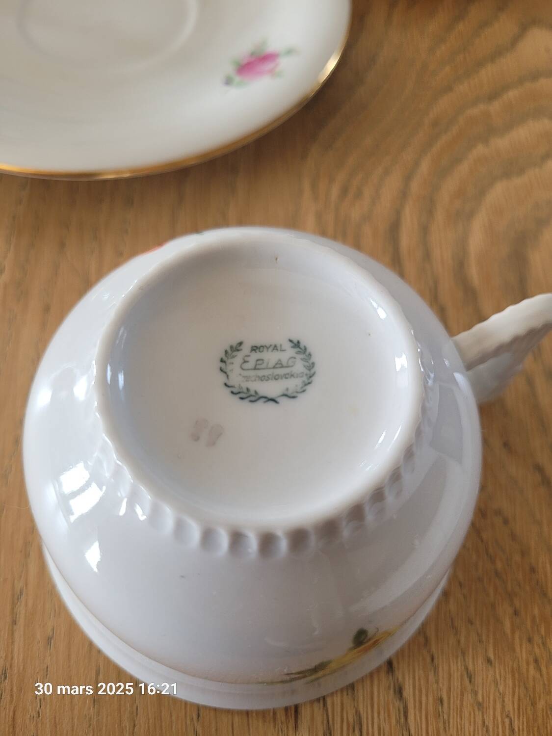 4 Royal Epiag cups and saucers