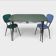 Ensemble Table à tiroirs & 2 Chaises Formica – Circa1950