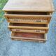 Vintage 4-drawer bamboo rattan chest of drawers