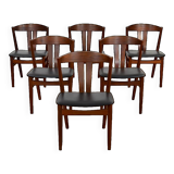 Series of 6 Danish Teak Chairs by Carl Ewent Ekstrom 1960