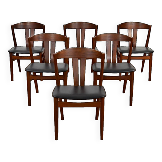 Série de 6 Chaises Danoise en Teck de Carl Ewent Ekstrom 1960