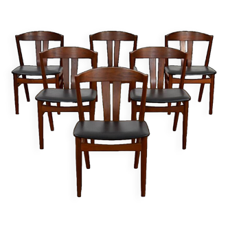 Series of 6 Danish Teak Chairs by Carl Ewent Ekstrom 1960