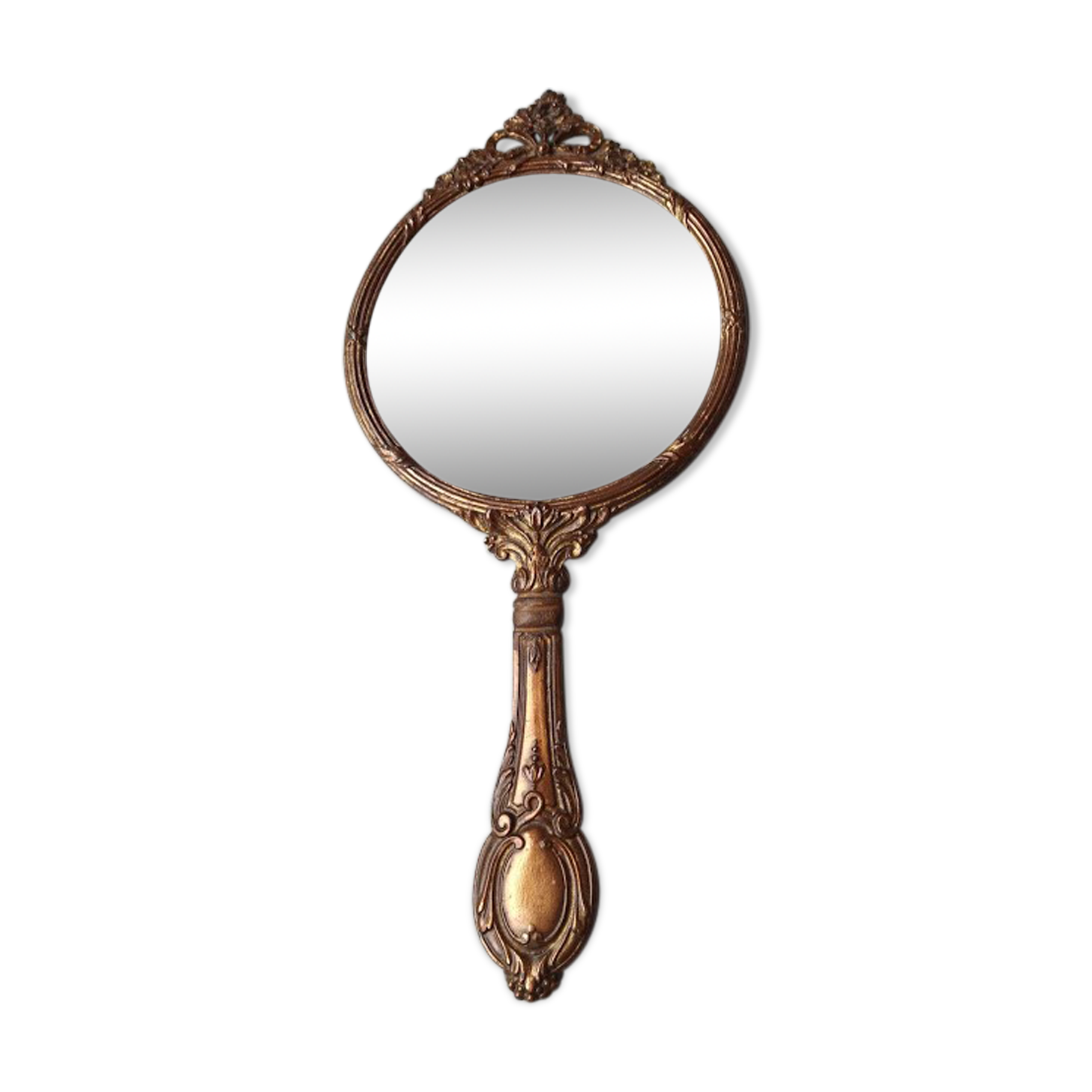 Mirror opposite hand late nineteenth 12x26cm