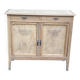 Renovated vintage Parisian art deco wooden sideboard from the 1940s