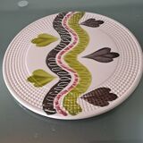 Hand painted porcelain trivet MBFA Pornic model Fantasia