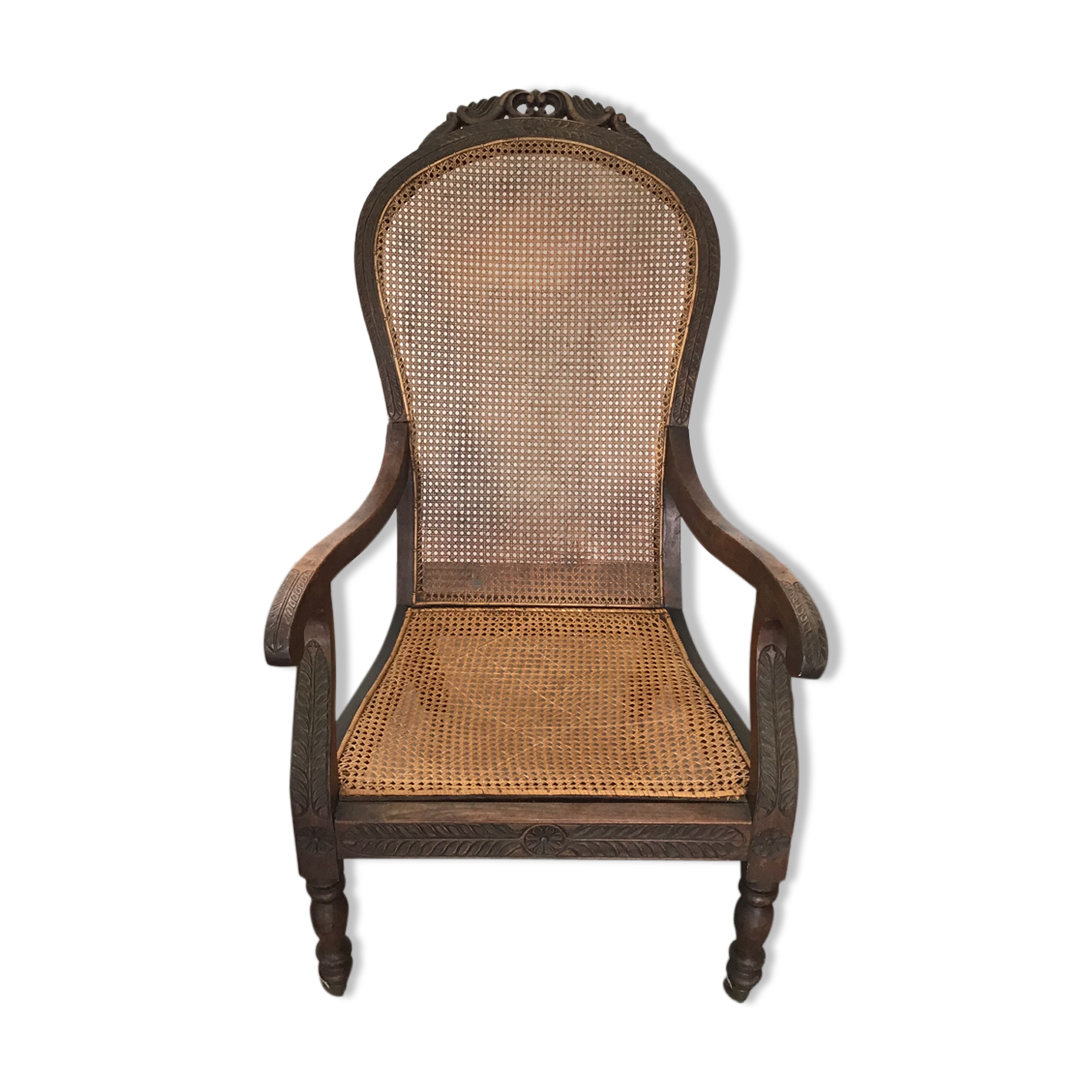 19th century wooden armchair