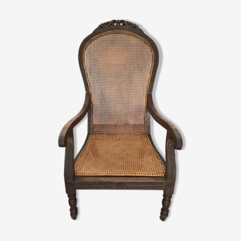 19th century wooden armchair