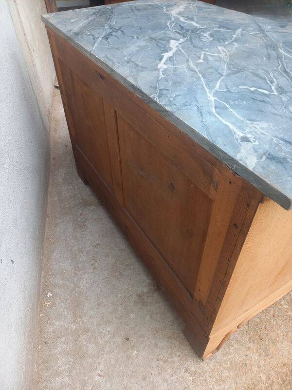 Marble top chest of drawers