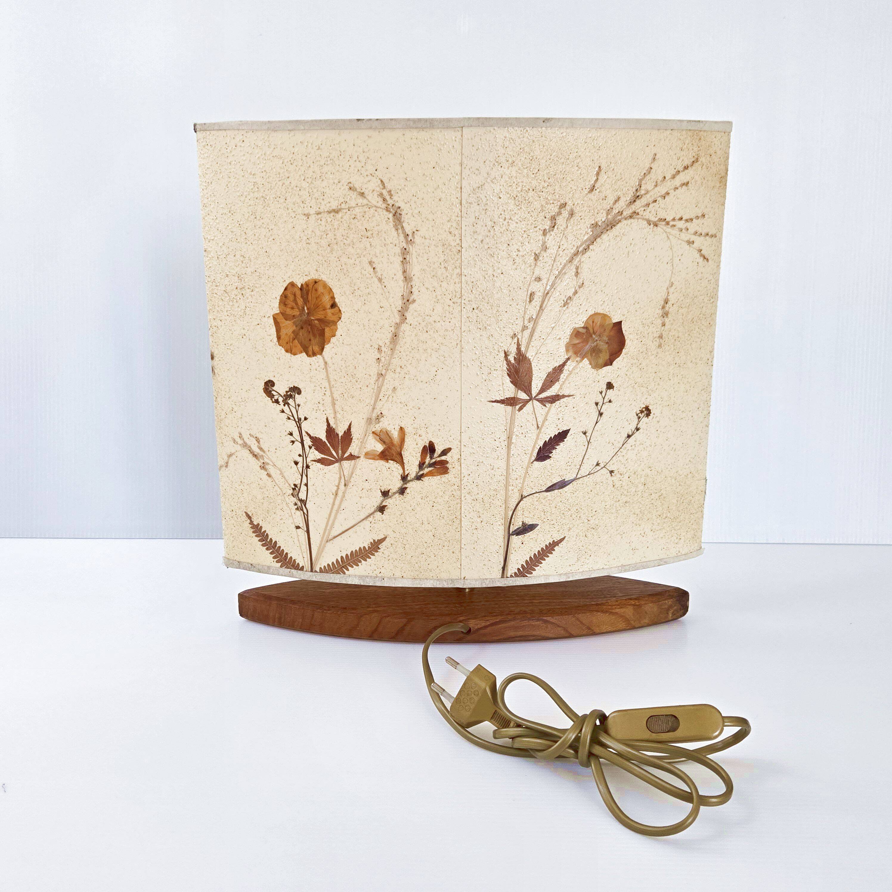 Vintage herbarium lamp 1970