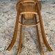 Antique Bedside Table Curved Wood THONET Style + Carved Drawer Wine