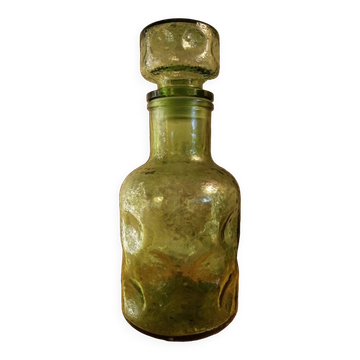 Molded glass carafe