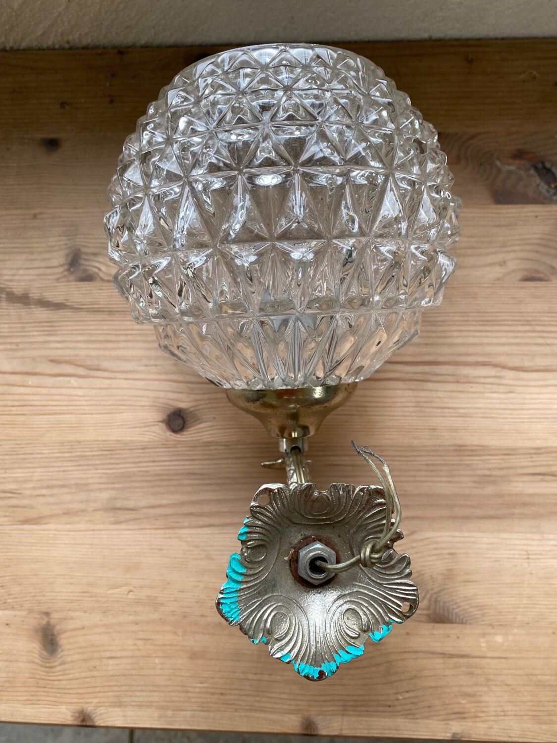 Fishhead globe wall lamp