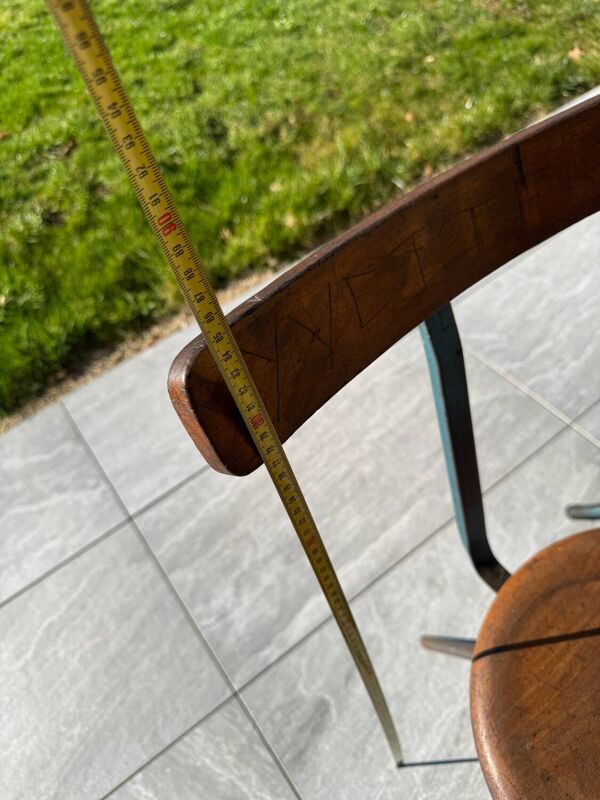 3 tabourets d'atelier industriels, années 50-60