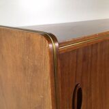 vintage sideboard with drawers and sliding doors