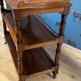 antique mahogany three-tiered étagère