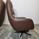 Mid century swivel armchairs