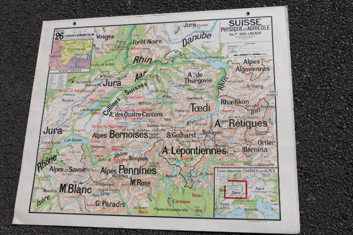 Switzerland school map