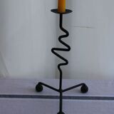 Set of 3 wrought iron candle holders