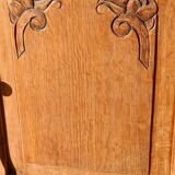 Art Deco bedside table in raw wood