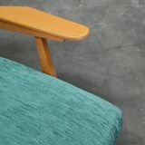 Pair of Czech blue and green armchairs 1960