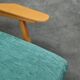 Paire de fauteuils bleu nuancé vert tchèque 1960
