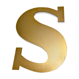 Old bank brass letter