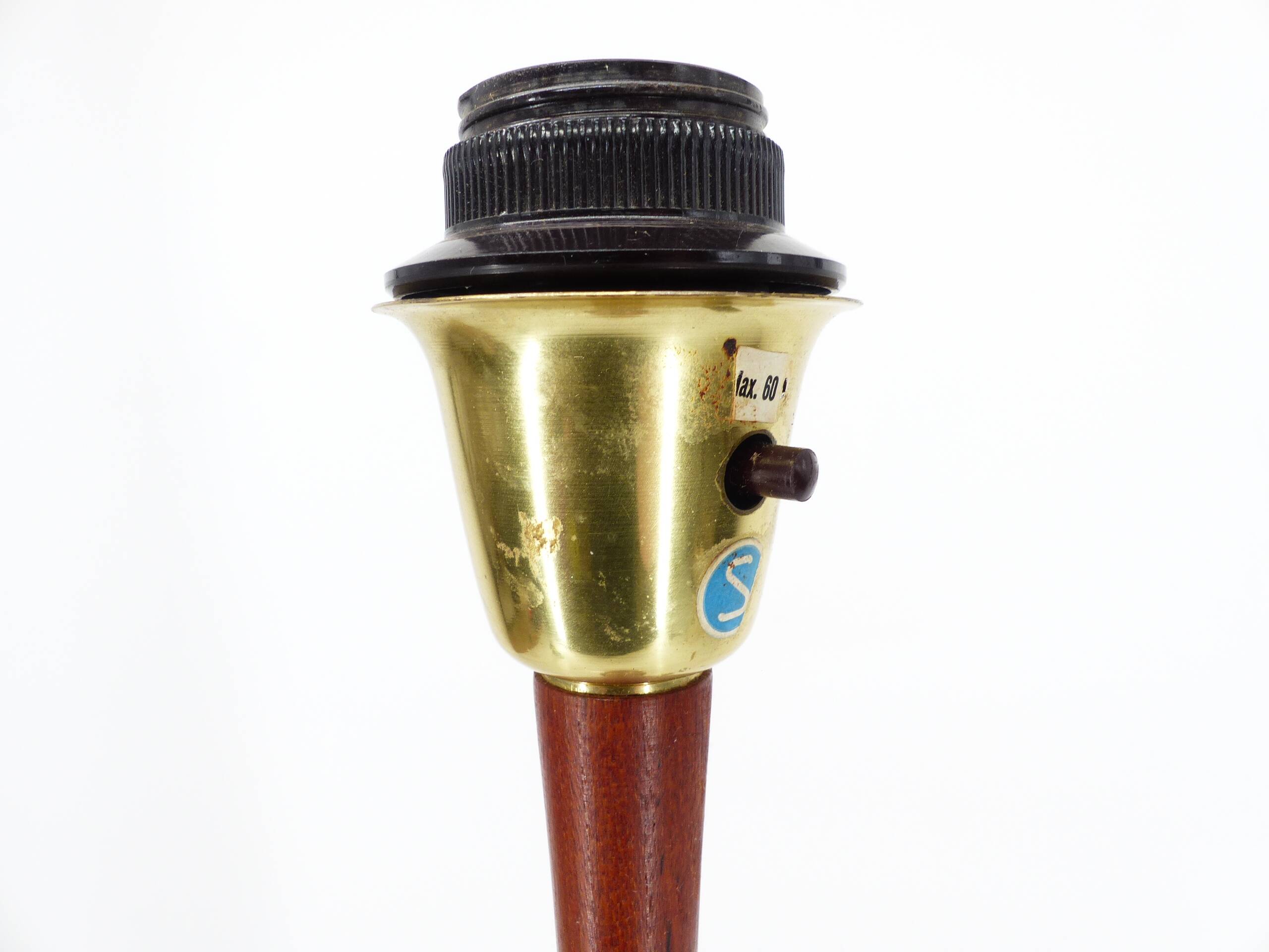 Scandinavian teak floor lamp base, Möllers Armaturfabrik 1960