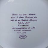 Decorative plate created by Arman.