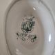 Saucière ancienne Terre de Fer – Porcelaine Opaque de Gien – décor vert géo