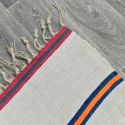 6x8 pinstriped turkish rug, 184x253cm