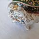 Saucière antique avec couvercle Maçons en porcelaine anglaise Chinoiserie F