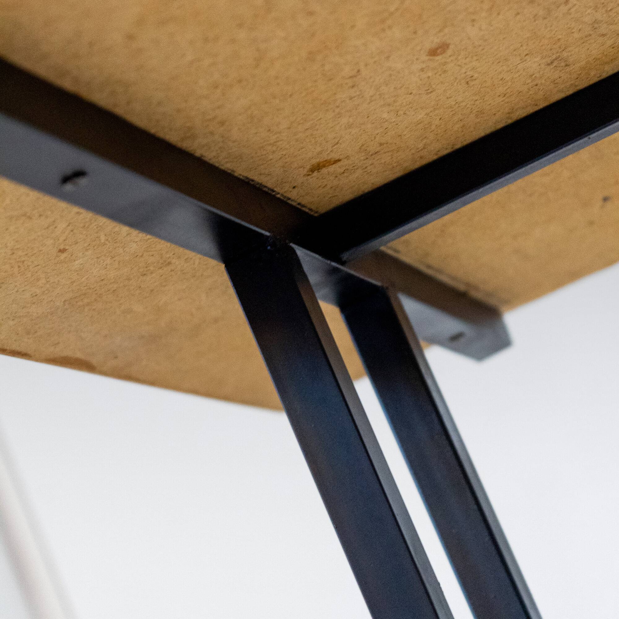 Mid- Century Modern Writing Desk, Brass and Metal, Italy 1960s