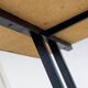 Mid- Century Modern Writing Desk, Brass and Metal, Italy 1960s