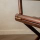 Italian Modern Vintage Folding Director's Chair in Wood and Leather, 1980s