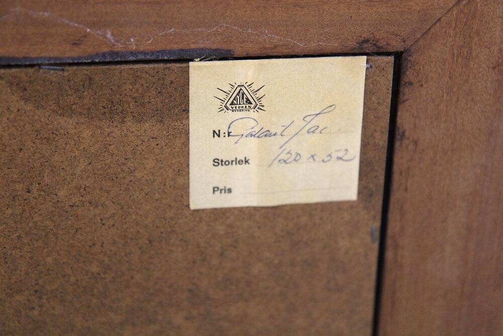 Scandinavian mirror in rosewood, Nygeverken, Nyköping, Sweden, 1960, 134x65cm