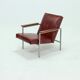 Fauteuil réglable en cuir design hollandais 1960
