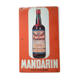 Old sheet metal plate "Mandarin force and drive" 40x66 1964