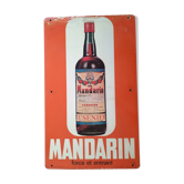 Old sheet metal plate "Mandarin force and drive" 40x66 1964