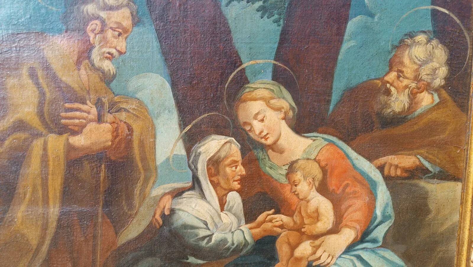 Antique Oil Painting on Canvas - Italian School 18