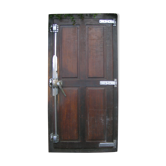 Door of fridge or cooler for slaughter in oak 50s