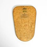 Small solid Mid Century brass wall mirror by Münchener Zierspiegel