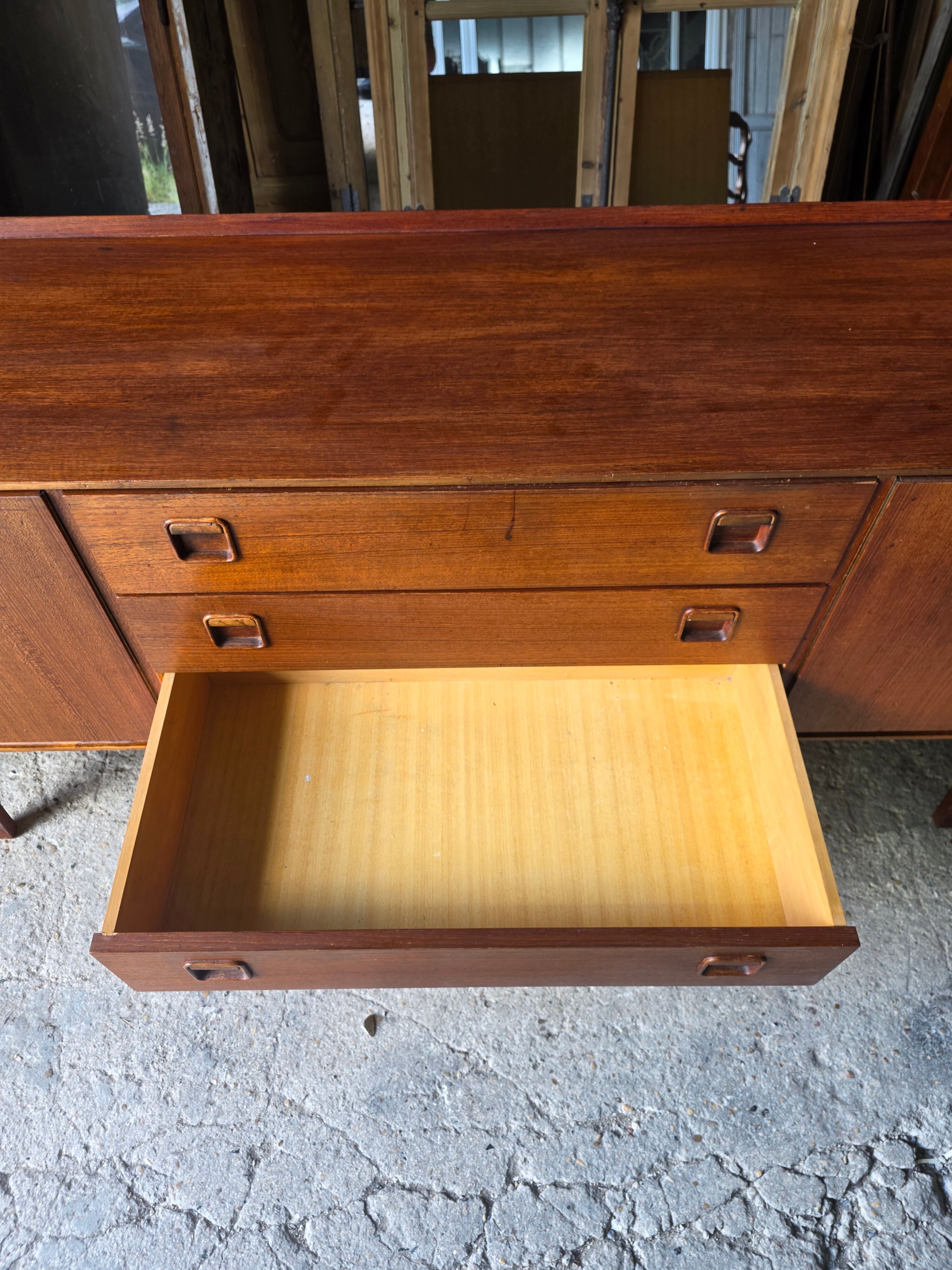Scandinavian teak sideboard from the 1960s.