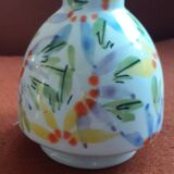 Vintage Italian vase with floral decoration
