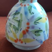 Vintage Italian vase with floral decoration